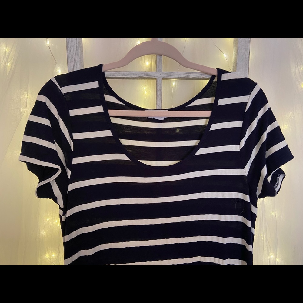 Exist Navy Blue Striped Maxi Dress